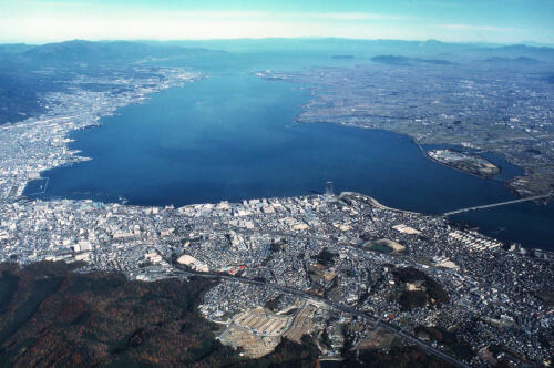 琵琶湖航空写真