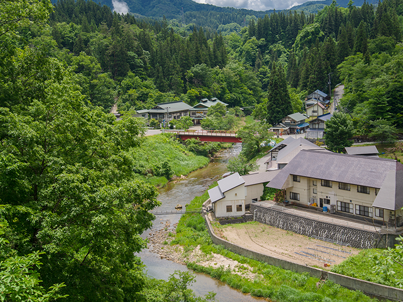 西山温泉 外観