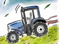 酪農漫画「うしだらけの日々」 第15話 牧草地の思い出