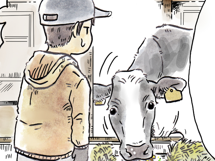 酪農漫画「うしだらけの日々」 第16話 まるで牛の栄養士!?