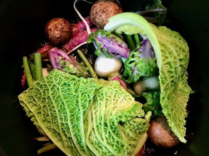 野菜の蒸し焼き