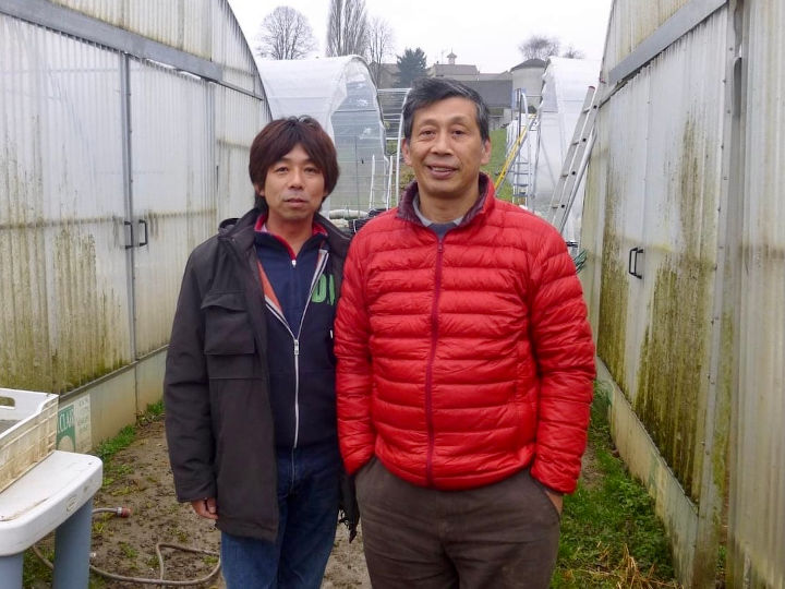 山下さんの畑で