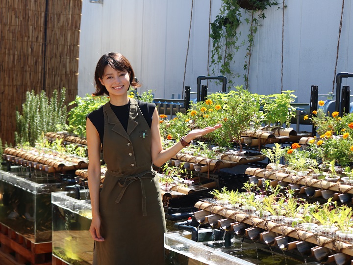 俳優の小林涼子さんが手掛ける“ビル産ビル消”の循環型屋上ファーム「AGRIKO FARM 白金」が開園