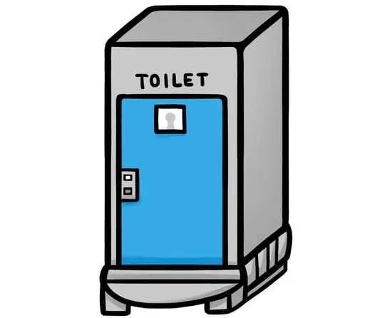 簡易設置型トイレのイラスト