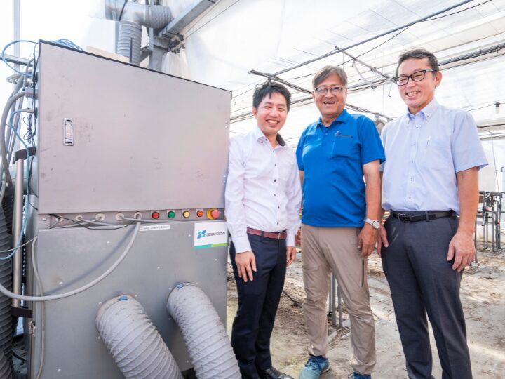 燃料不要、大気中のCO₂を集めて作物に供給するC-SAVE Green<sup>®</sup>――西部技研の独自技術がカーボンニュートラルな農業に貢献