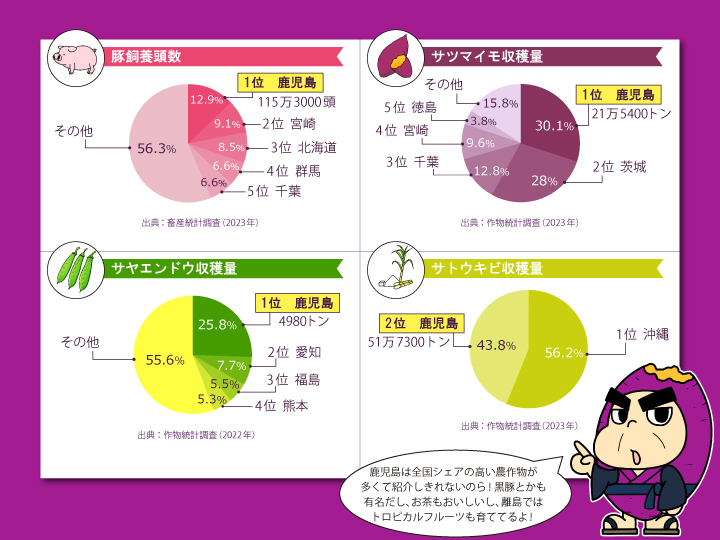 鹿児島県農産物グラフ