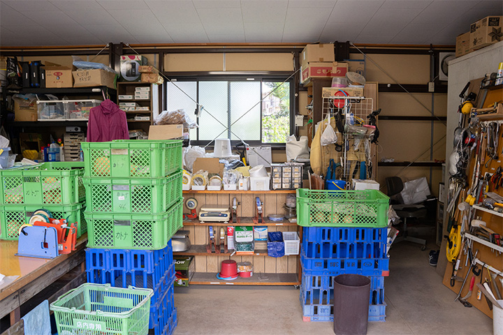 GAPに基づき整理された小屋内