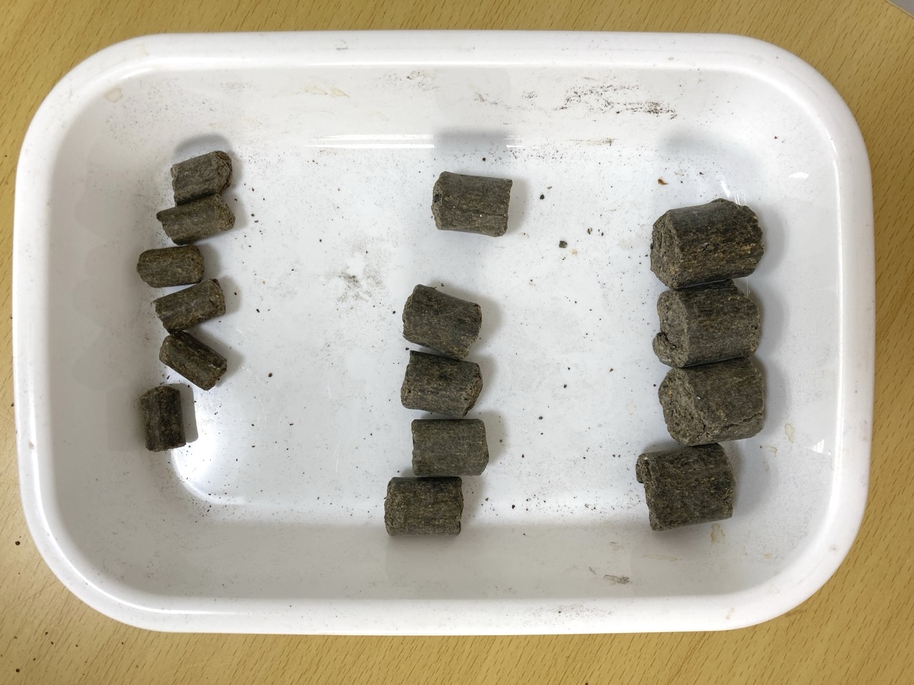 粒状の発酵油かす